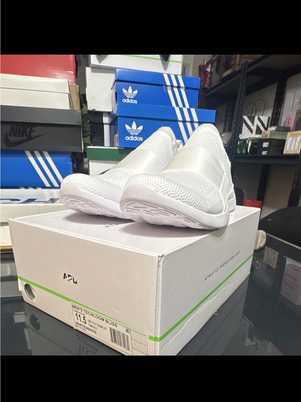 APL White Knit Slip-On Techloom Bliss Sneakers